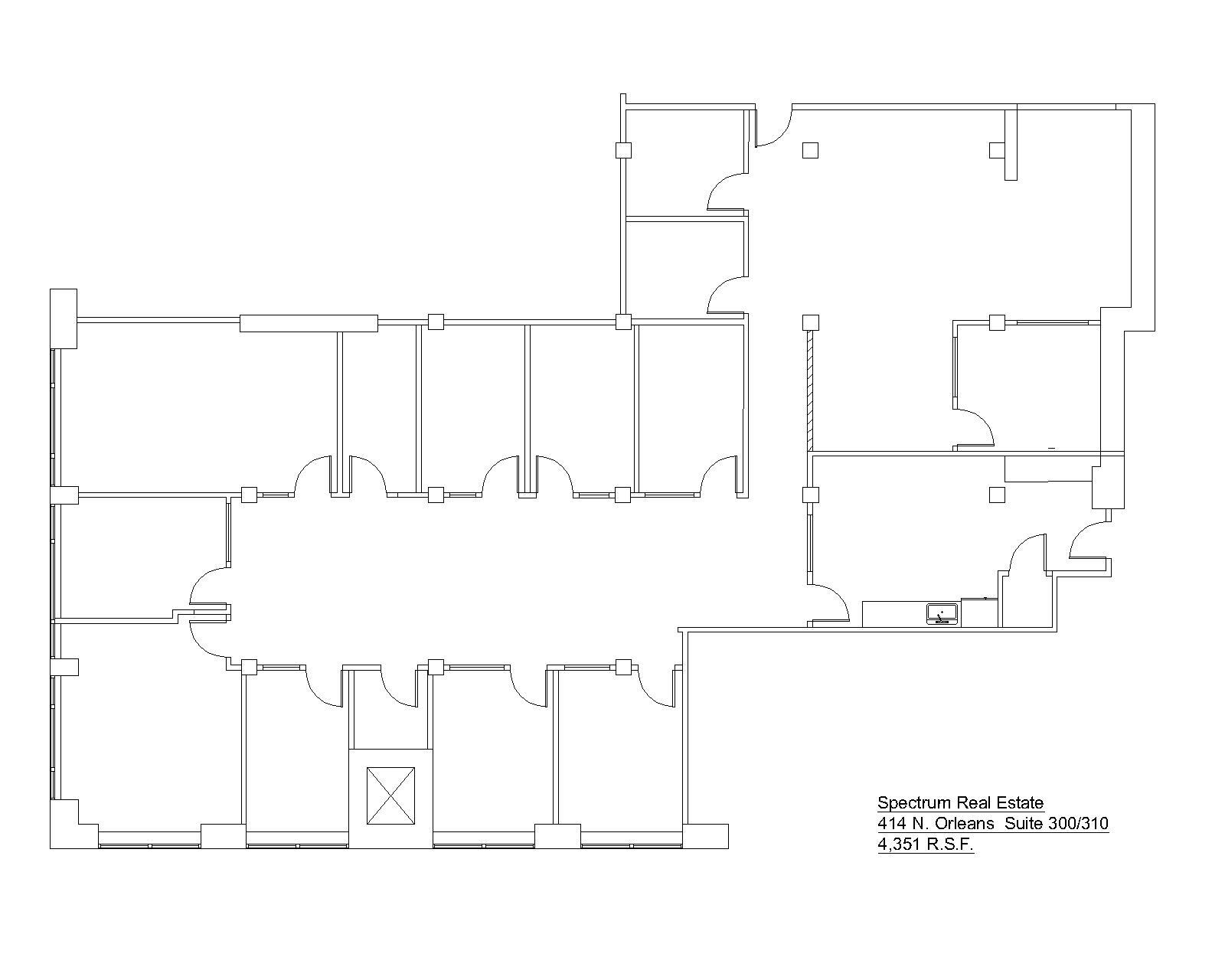 414 N Orleans St, Chicago, IL en alquiler Plano de la planta- Imagen 1 de 1