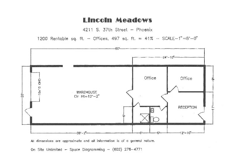 4208-4248 S 36th Pl, Phoenix, AZ en alquiler Plano de la planta- Imagen 1 de 2