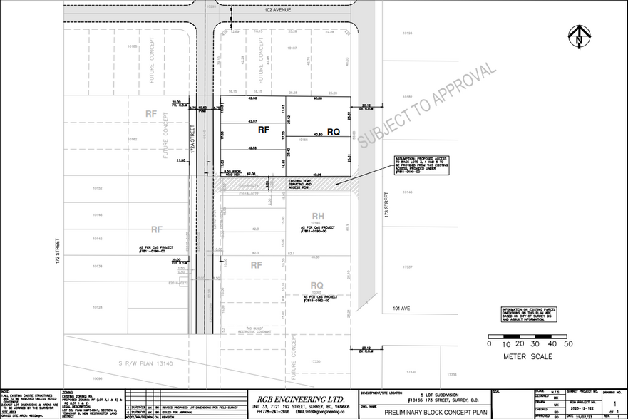 10165 173 St, Surrey, BC en venta - Plano del sitio - Imagen 2 de 2