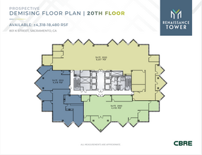 801 K St, Sacramento, CA en alquiler Plano de la planta- Imagen 2 de 2