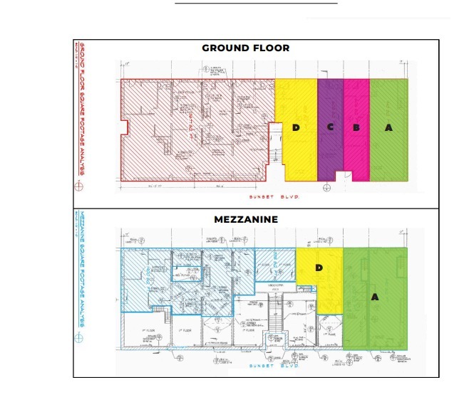 6601-6613 W Sunset Blvd, Los Angeles, CA en alquiler Plano del sitio- Imagen 1 de 4