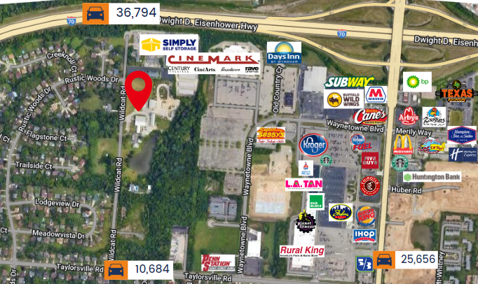 7740-7752 Wildcat Rd, Dayton, OH en alquiler - Vista aérea - Imagen 1 de 4