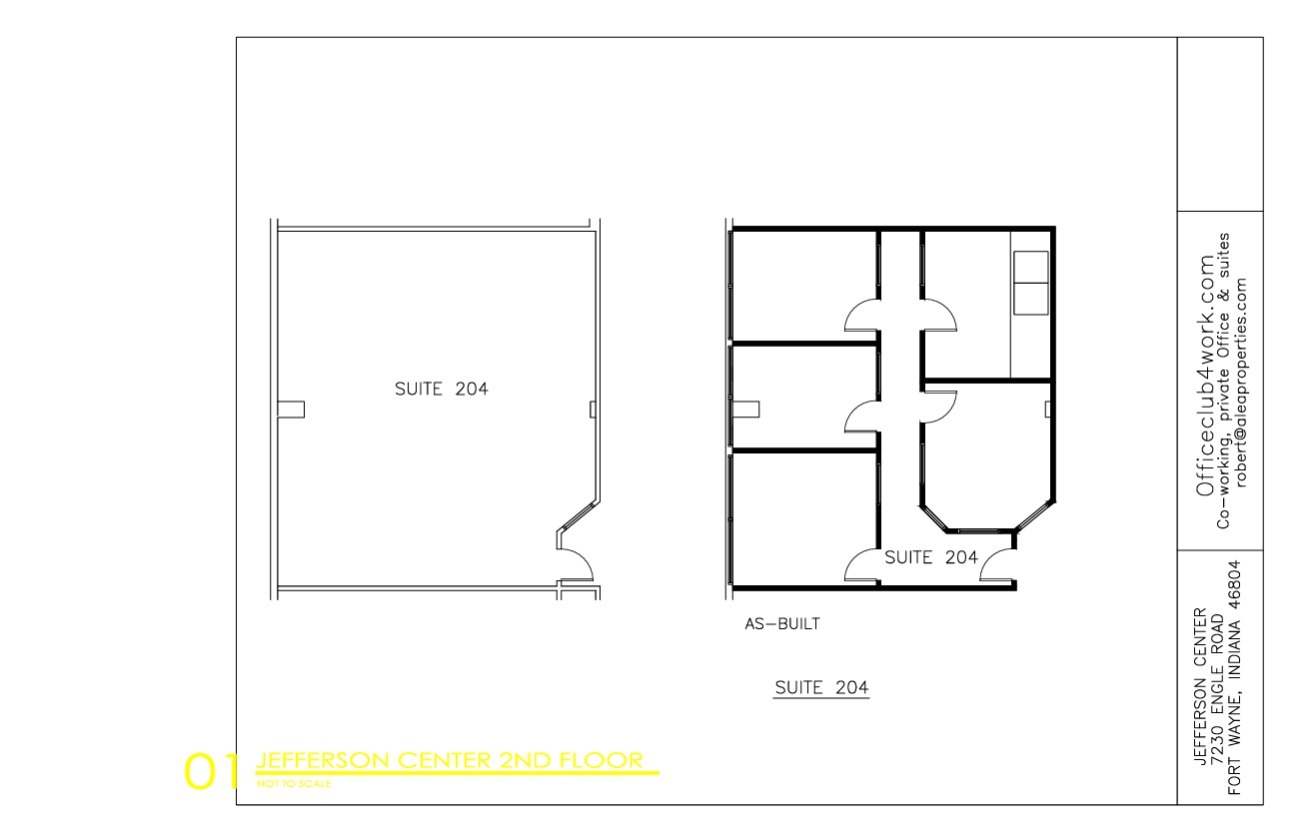 7230 Engle Rd, Fort Wayne, IN en alquiler Plano de la planta- Imagen 1 de 2