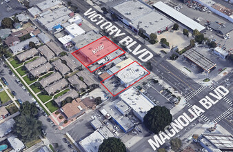 501-507 N Victory Blvd, Burbank, CA - VISTA AÉREA  vista de mapa