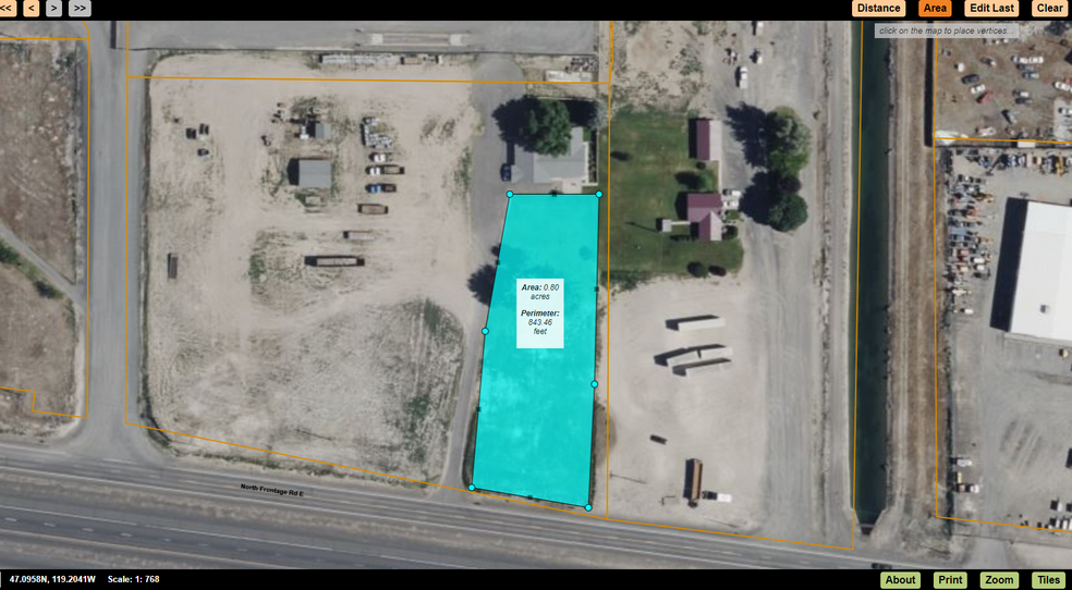 13486 N Frontage Rd E, Moses Lake, WA en alquiler - Vista aérea - Imagen 3 de 5