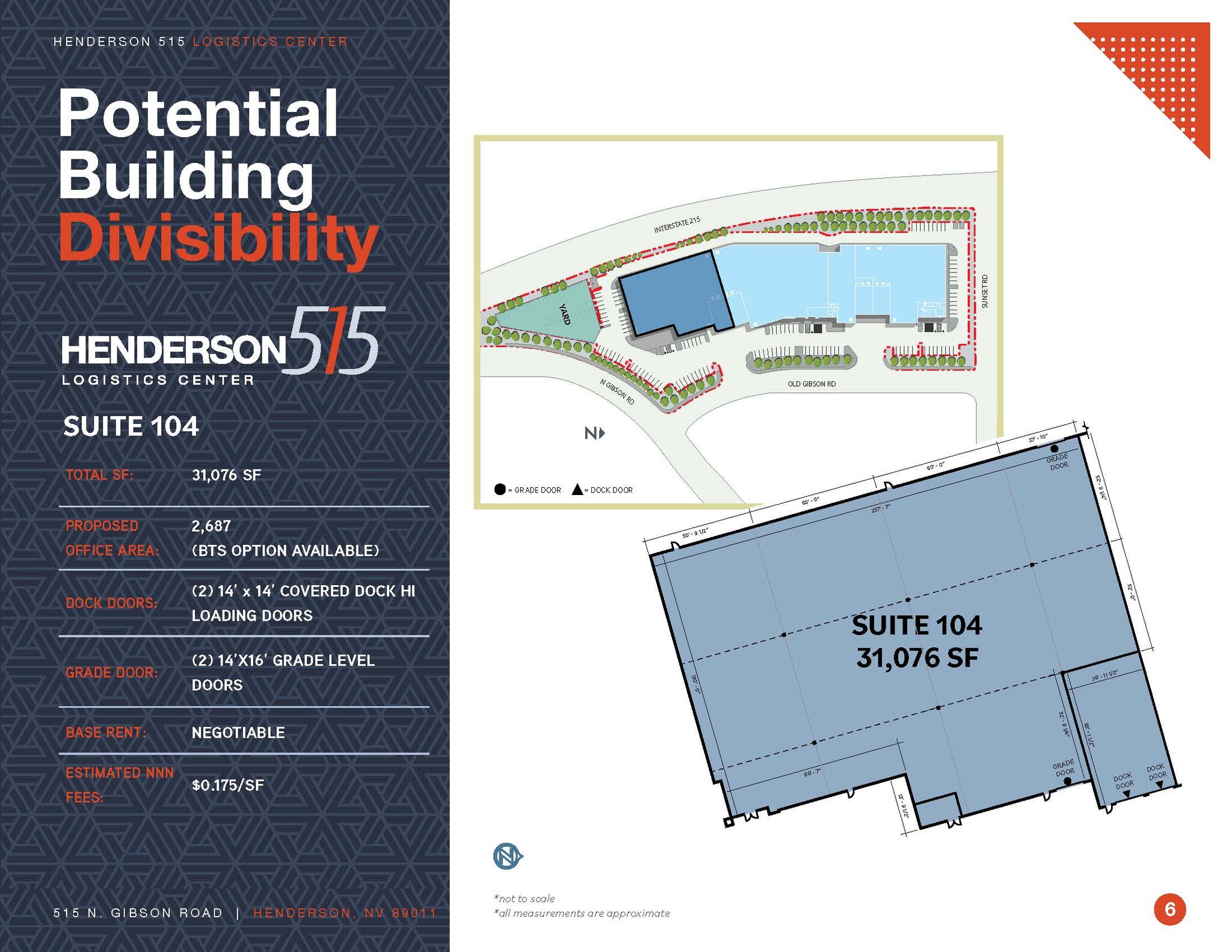 515 N Gibson Rd, Henderson, NV en alquiler Plano de la planta- Imagen 1 de 1