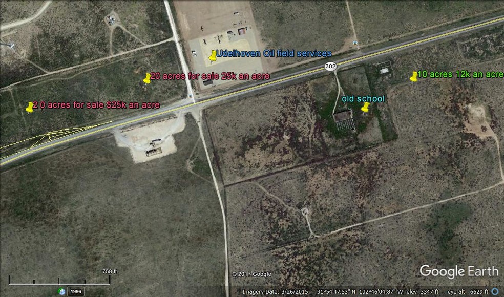 W HWY 302 And Lease Rd, Notrees, TX en alquiler - Vista aérea - Imagen 1 de 24