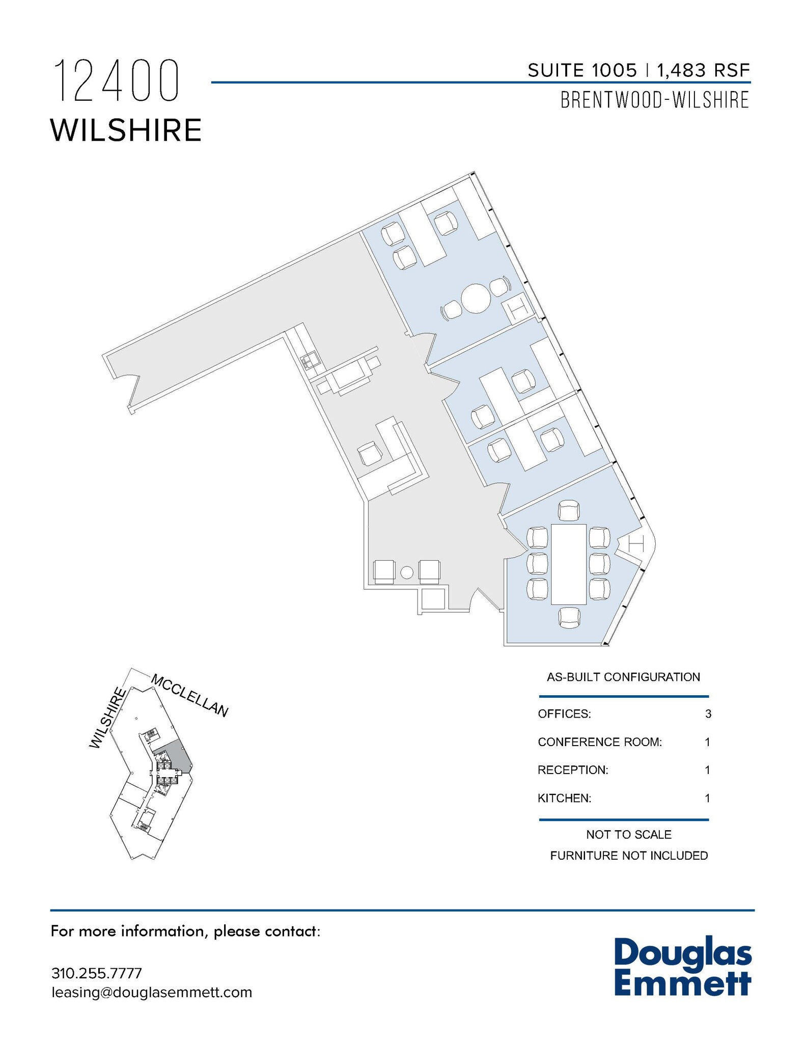 12400 Wilshire Blvd, Los Angeles, CA en alquiler Plano de la planta- Imagen 1 de 1