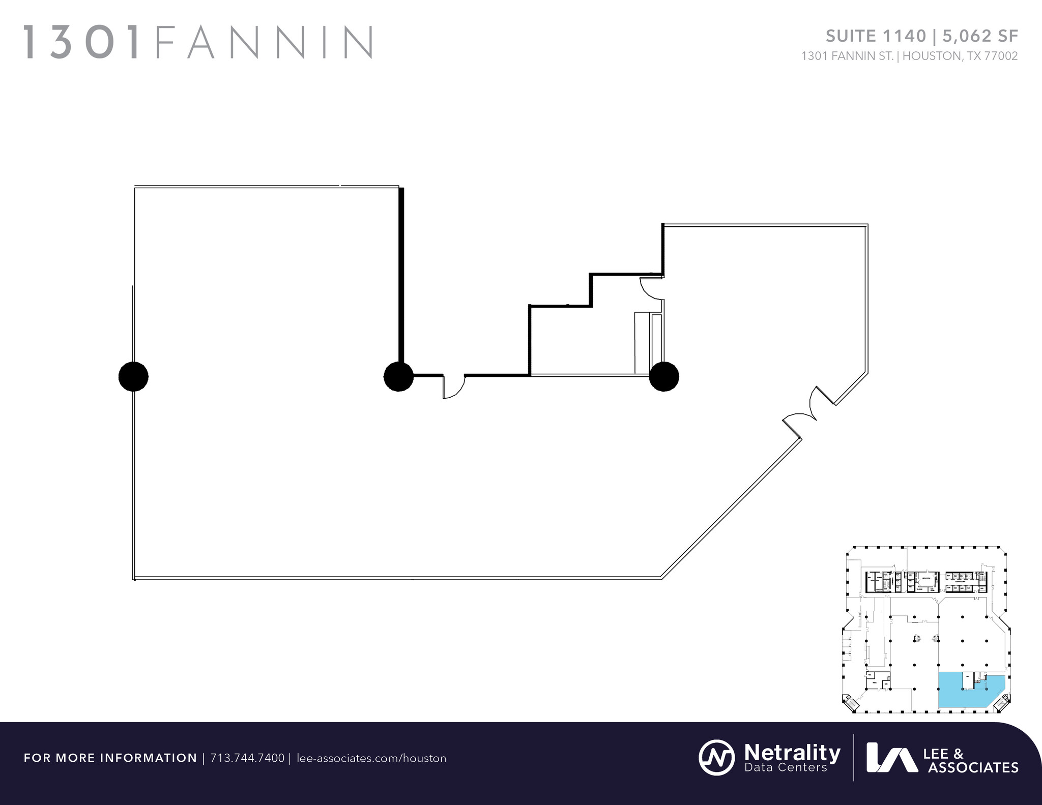 1301 Fannin St, Houston, TX en alquiler Plano de la planta- Imagen 1 de 1