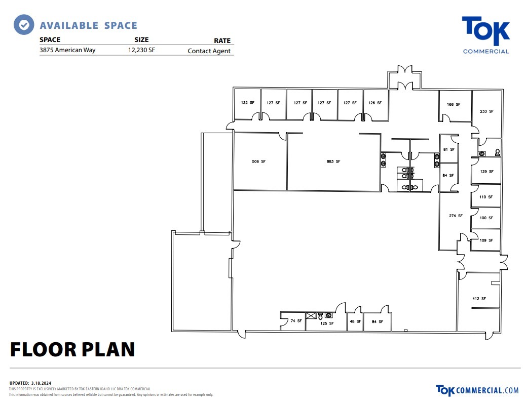 3875 S American Way, Idaho Falls, ID en alquiler Plano de la planta- Imagen 1 de 1