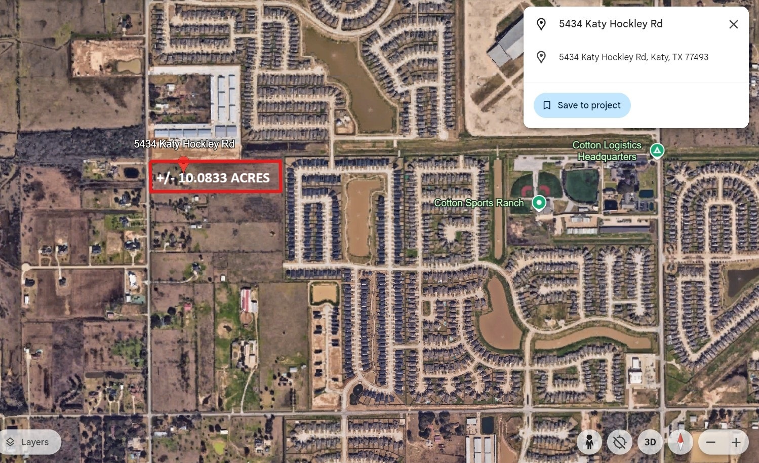 5434 Katy Hockley Rd, Katy, TX en venta Vista aérea- Imagen 1 de 6