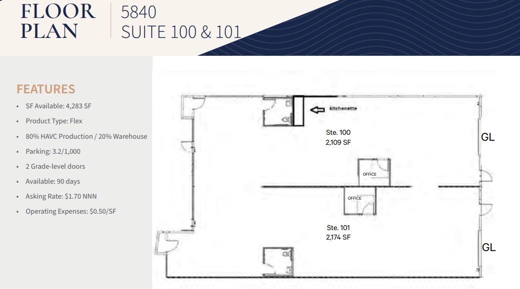 5860 El Camino Real, Carlsbad, CA en alquiler Plano de la planta- Imagen 1 de 1