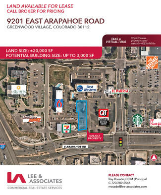 Más detalles para 9201 E Arapahoe Rd, Greenwood Village, CO - Terrenos en alquiler