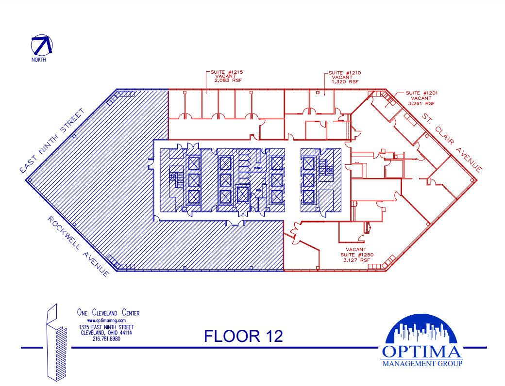 1375 E 9th St, Cleveland, OH en alquiler Plano de la planta- Imagen 1 de 1