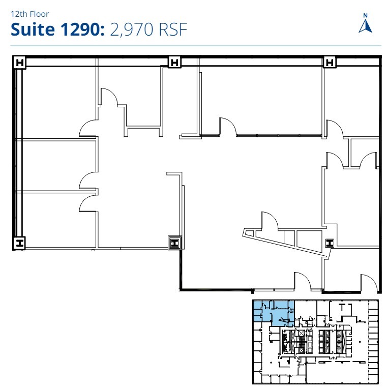 1100 Superior Ave E, Cleveland, OH en alquiler Plano de la planta- Imagen 1 de 1