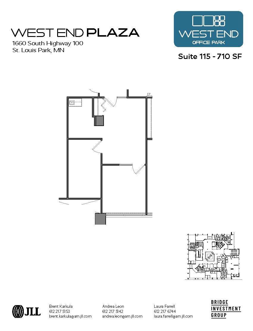 1665 Utica Ave S, Saint Louis Park, MN en alquiler Plano de la planta- Imagen 1 de 1