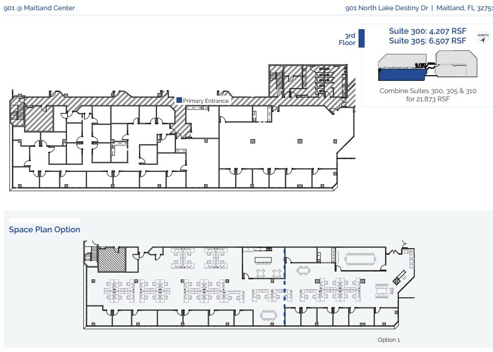 901 N Lake Destiny Dr, Maitland, FL en alquiler Plano de la planta- Imagen 1 de 1