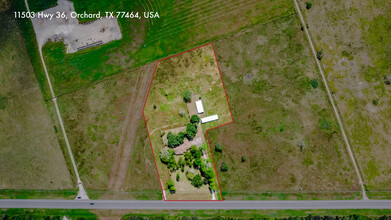 11503 Highway 36, Orchard, TX - VISTA AÉREA  vista de mapa - Image1