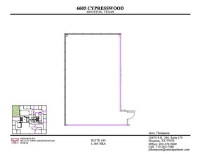 6605 Cypresswood Dr, Spring, TX en alquiler Plano de la planta- Imagen 1 de 7