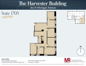 180 N Michigan Ave, Chicago, IL en alquiler Plano de la planta- Imagen 1 de 8