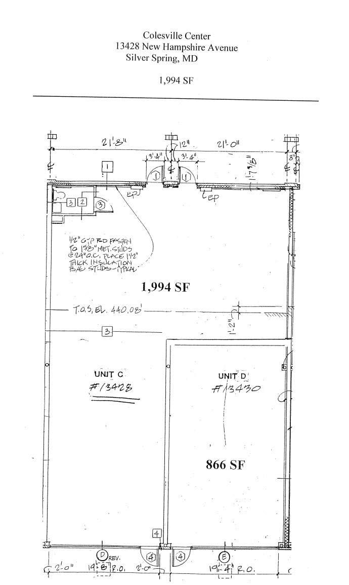 13428-13490 New Hampshire Ave, Colesville, MD en alquiler Plano de la planta- Imagen 1 de 1