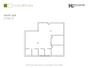 1212 E Lancaster Ave, Fort Worth, TX en alquiler Plano de la planta- Imagen 1 de 1