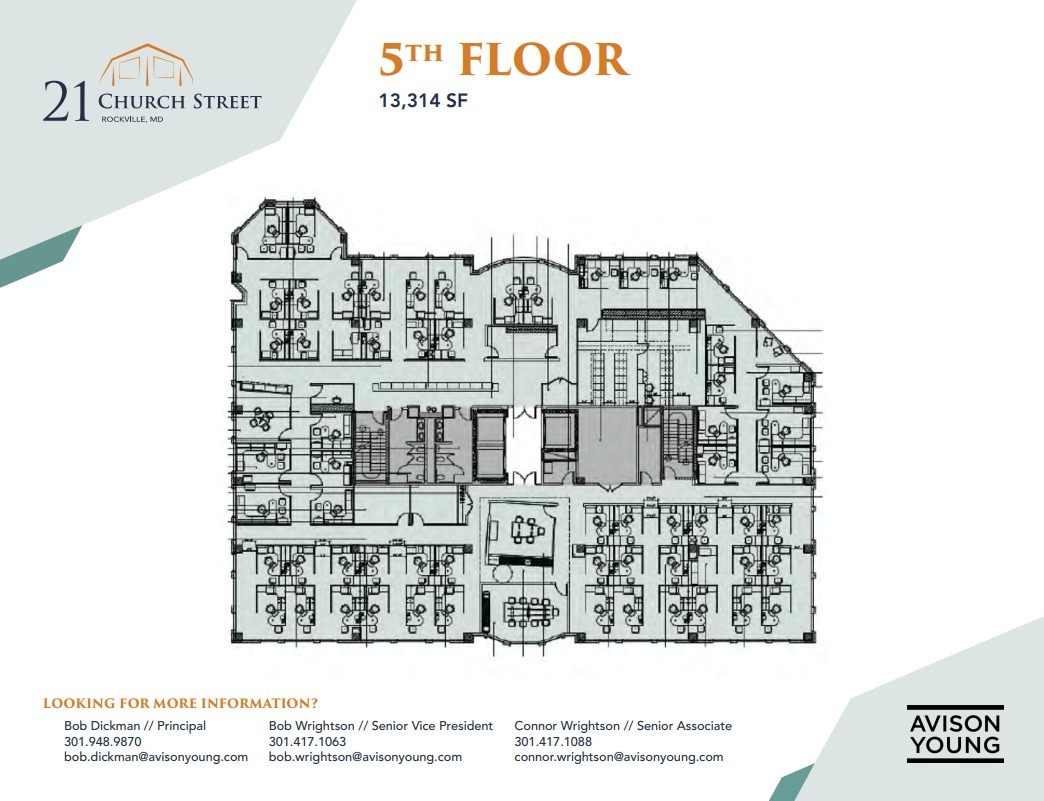 21 Church St, Rockville, MD en alquiler Plano de la planta- Imagen 1 de 2