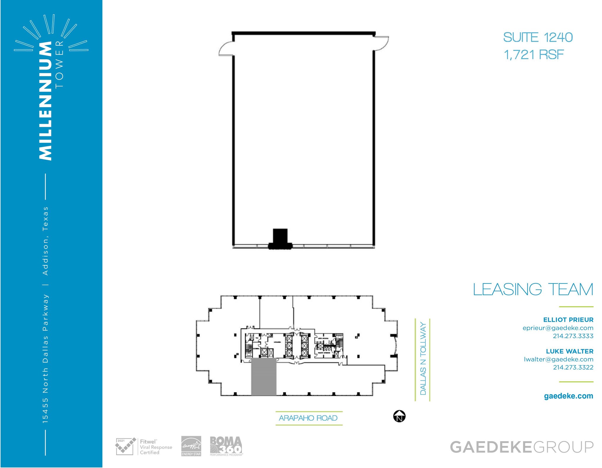 15455 Dallas Pky, Addison, TX en alquiler Plano de la planta- Imagen 1 de 7