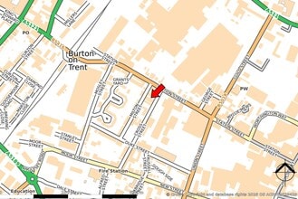 Cross St, Burton On Trent en alquiler Mapa- Imagen 2 de 2
