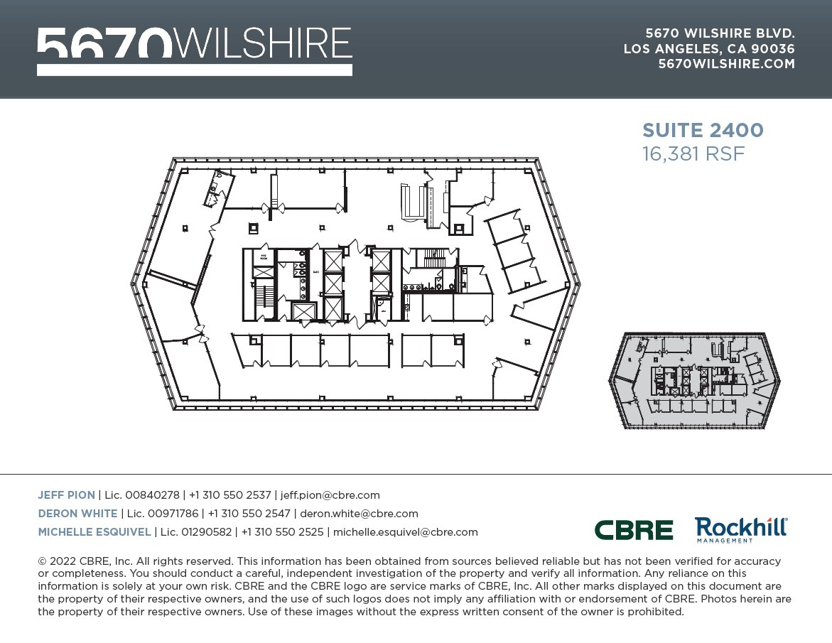 5670 Wilshire Blvd, Los Angeles, CA en alquiler Plano de la planta- Imagen 1 de 1