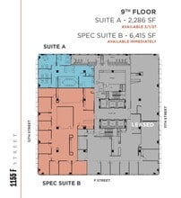 1155 F St NW, Washington, DC en alquiler Plano de la planta- Imagen 1 de 1