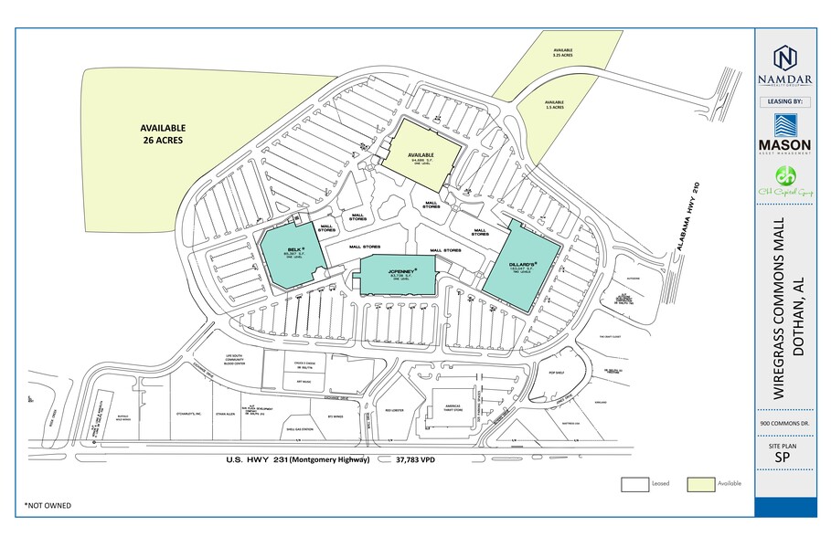 900 Commons Dr, Dothan, AL en alquiler - Plano del sitio - Imagen 2 de 2