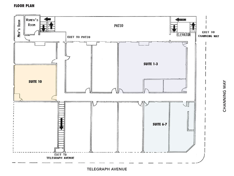 2375-2399 Telegraph Ave, Berkeley, CA en alquiler - Plano de la planta - Imagen 2 de 11