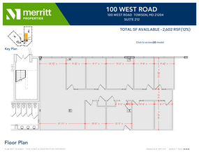 100 West Rd, Towson, MD en alquiler Plano de la planta- Imagen 1 de 1