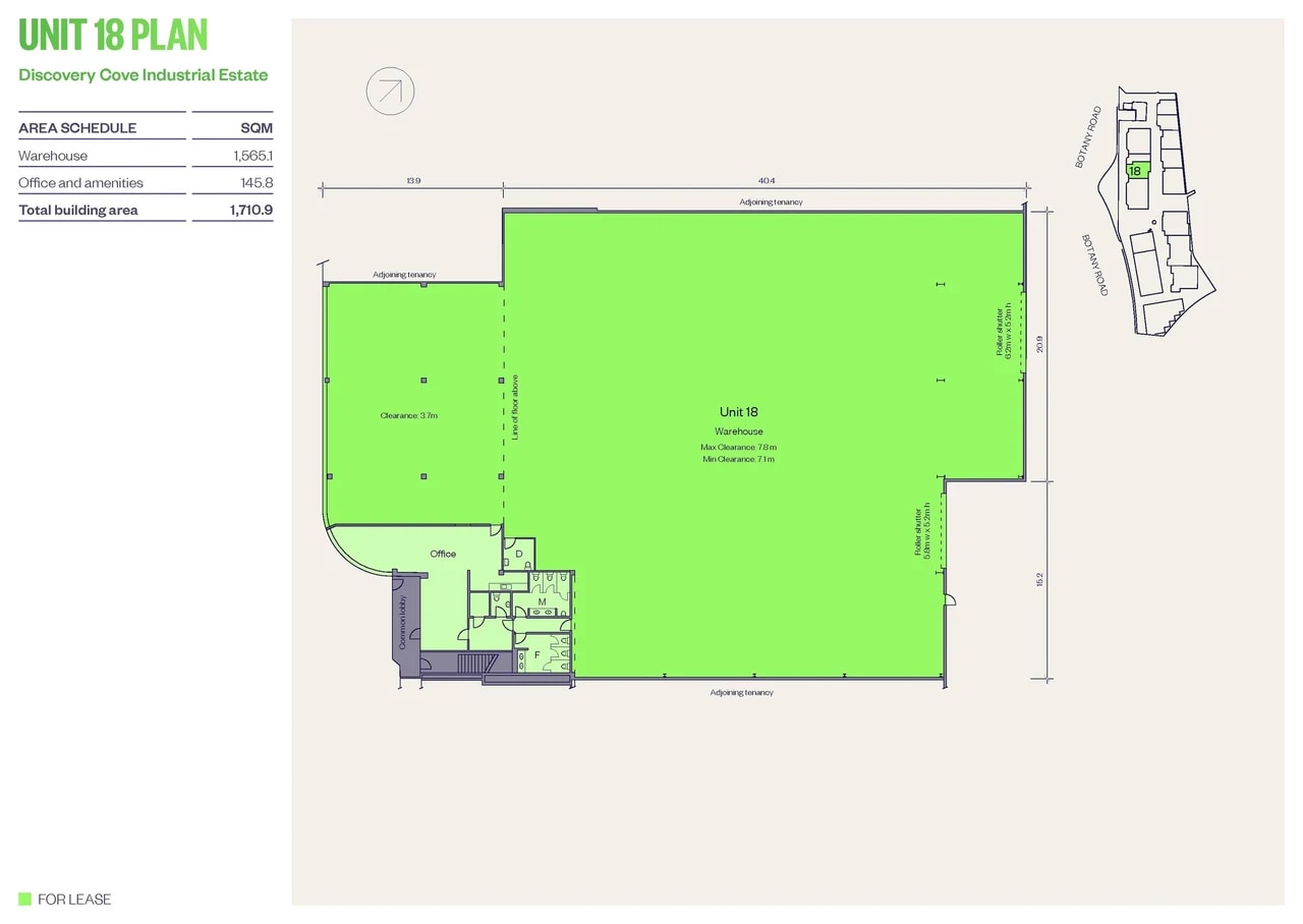 1801 Botany Rd, Banksmeadow en alquiler Plano de la planta- Imagen 1 de 1