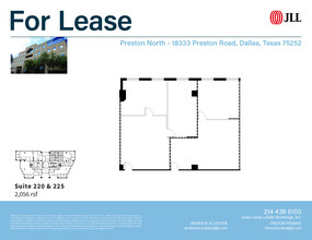 18333 Preston Rd, Dallas, TX en alquiler Plano de la planta- Imagen 2 de 2