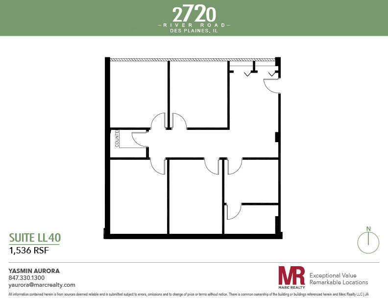 2720 S River Rd, Des Plaines, IL en alquiler Plano de la planta- Imagen 1 de 5