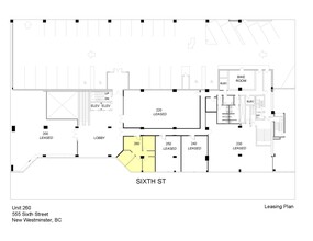 555 Sixth St, New Westminster, BC en alquiler Plano del sitio- Imagen 1 de 1