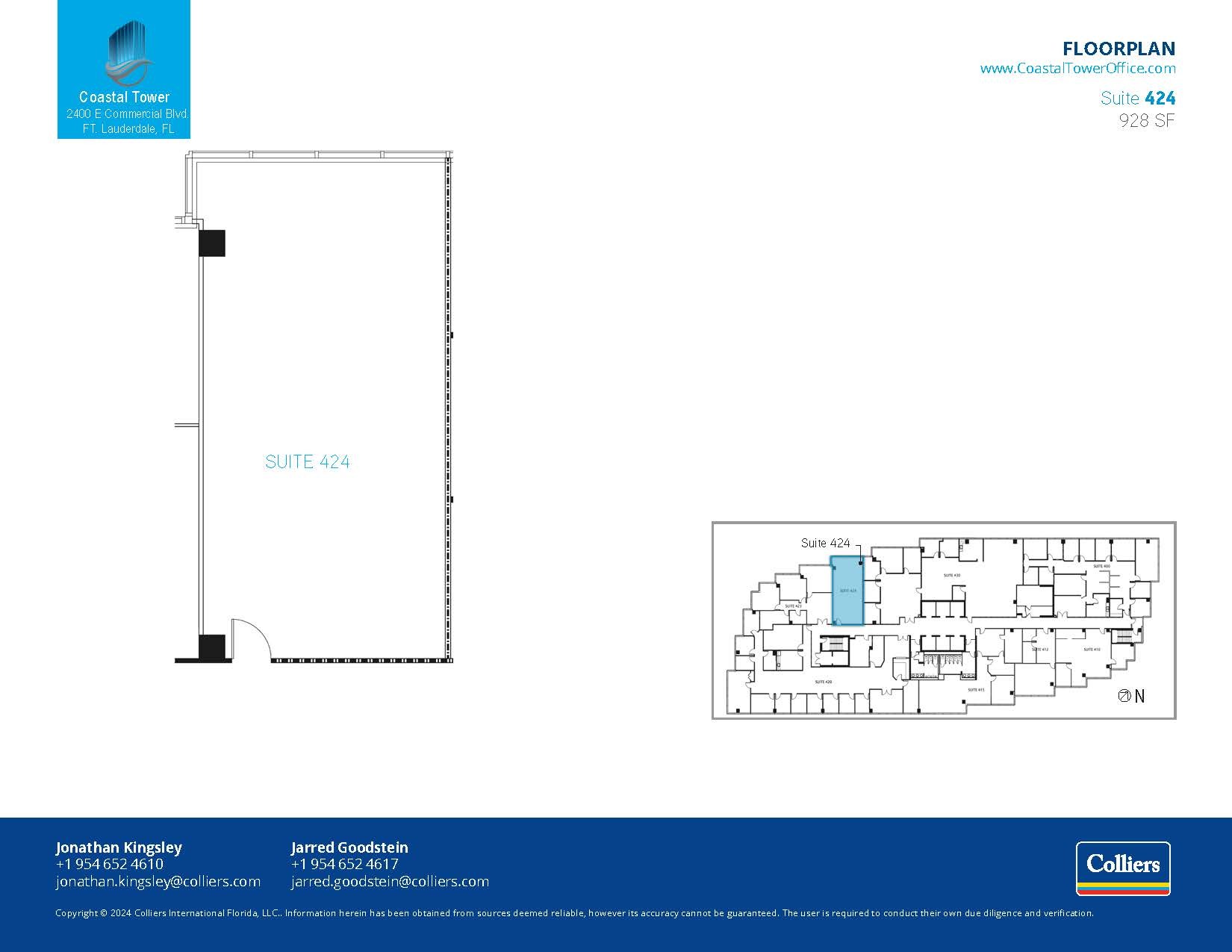 2400 E Commercial Blvd, Fort Lauderdale, FL en alquiler Plano de la planta- Imagen 1 de 1