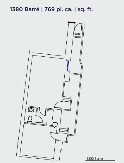 1320-1390 Rue Barré, Montréal, QC en alquiler Plano de la planta- Imagen 1 de 1