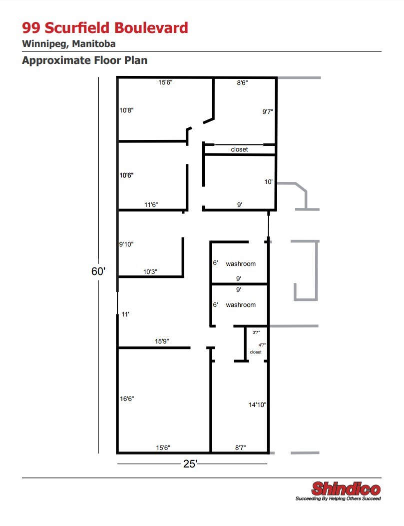 99 Scurfield Blvd, Winnipeg, MB en alquiler Plano de la planta- Imagen 1 de 1