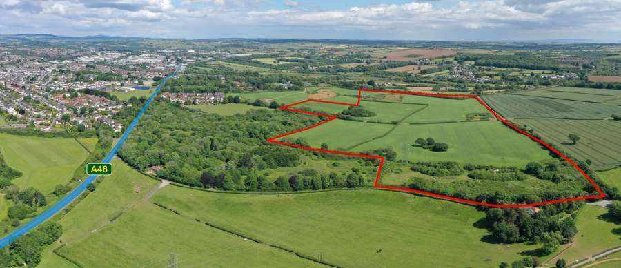 New Inn Rd, Bridgend en venta - Vista aérea - Imagen 2 de 8