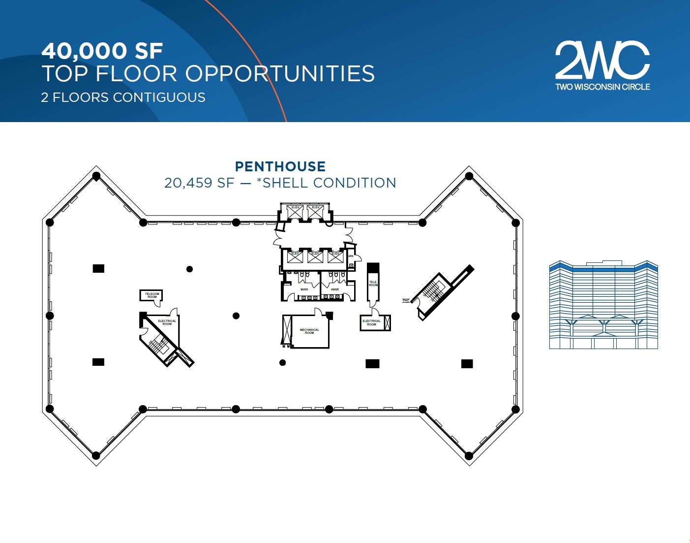 2 Wisconsin Cir, Chevy Chase, MD en alquiler Plano de la planta- Imagen 1 de 1