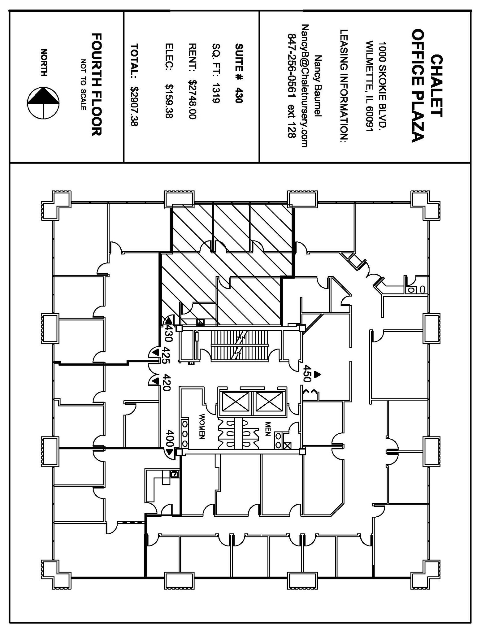 1000 Skokie Blvd, Wilmette, IL en alquiler Plano de la planta- Imagen 1 de 2