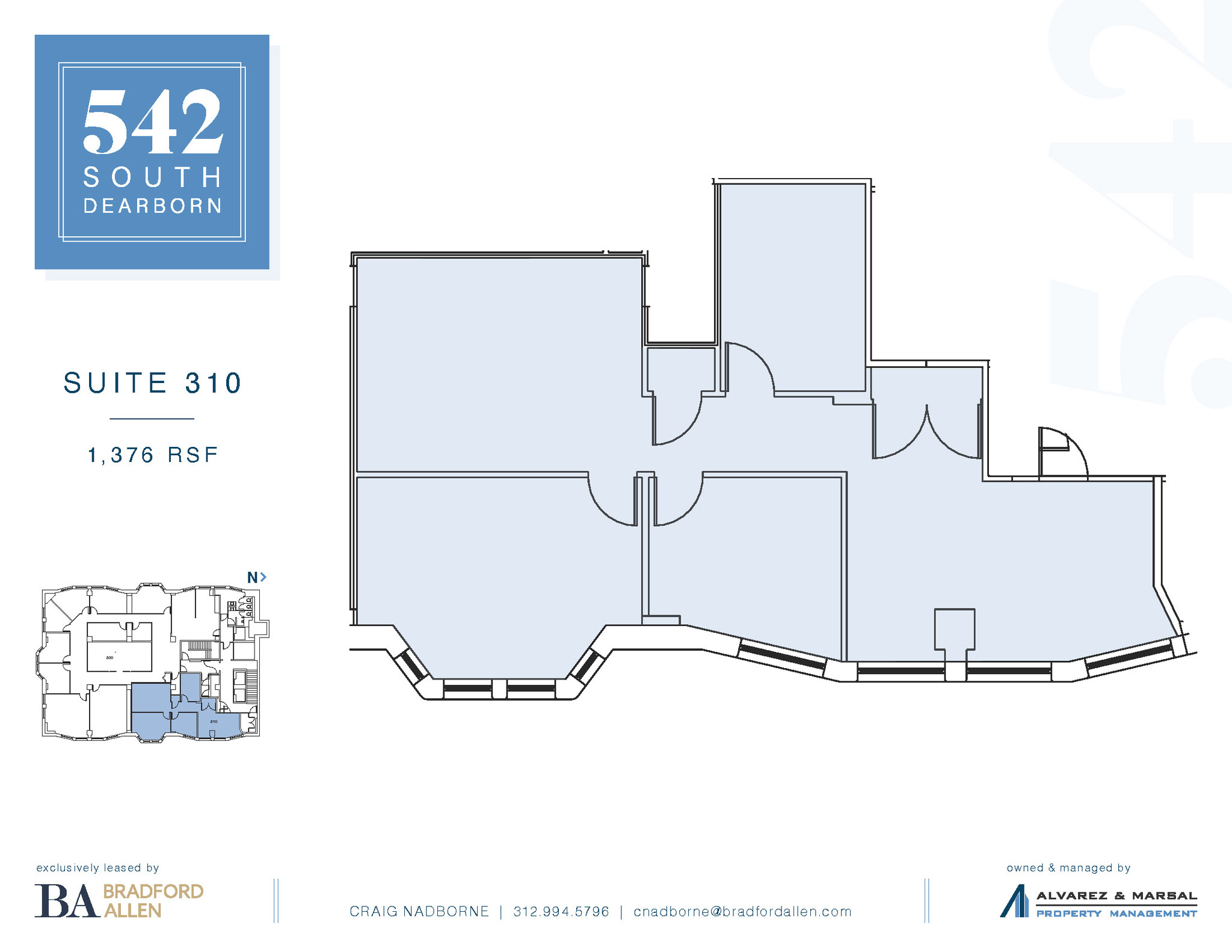 542-550 S Dearborn St, Chicago, IL en alquiler Plano de la planta- Imagen 1 de 2