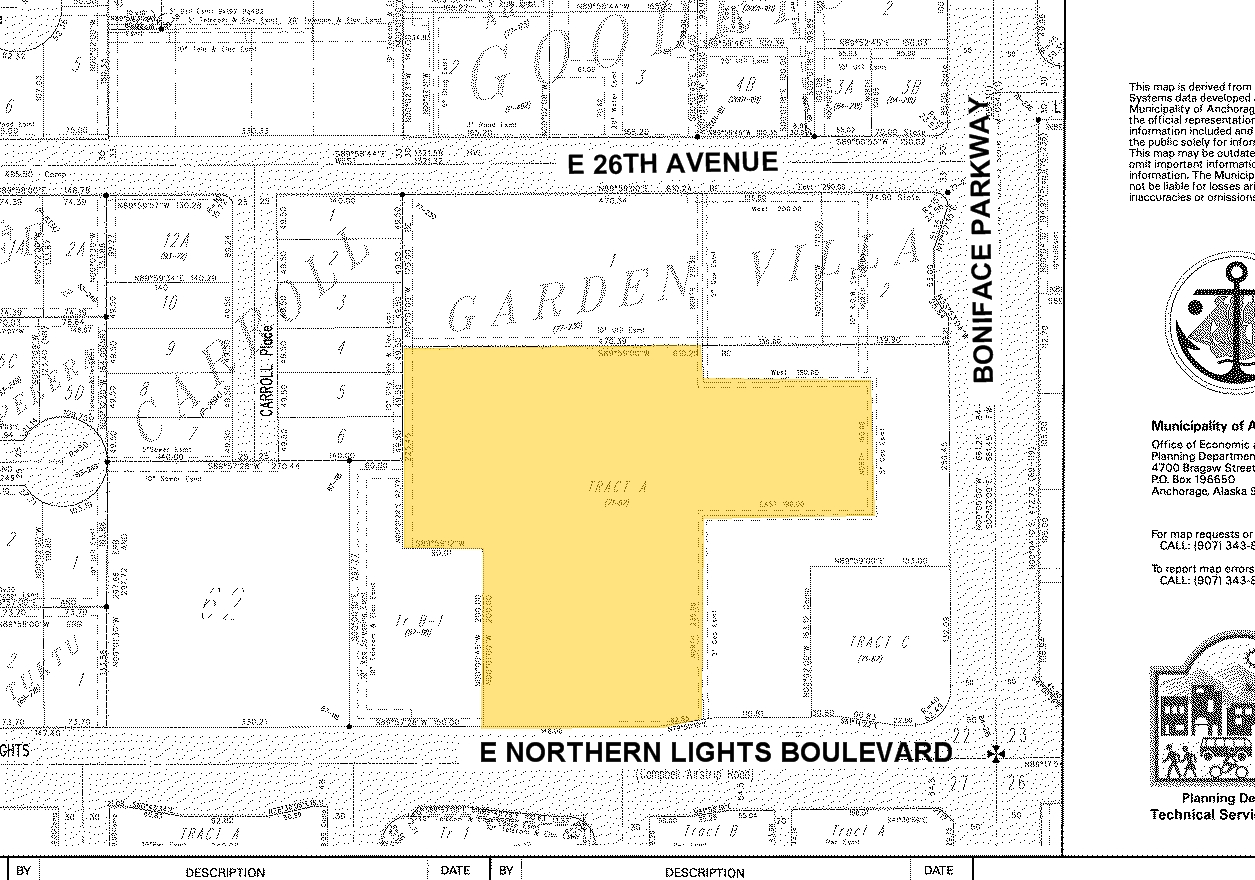 5437 E Northern Lights Blvd, Anchorage, AK en alquiler Plano de solar- Imagen 1 de 2