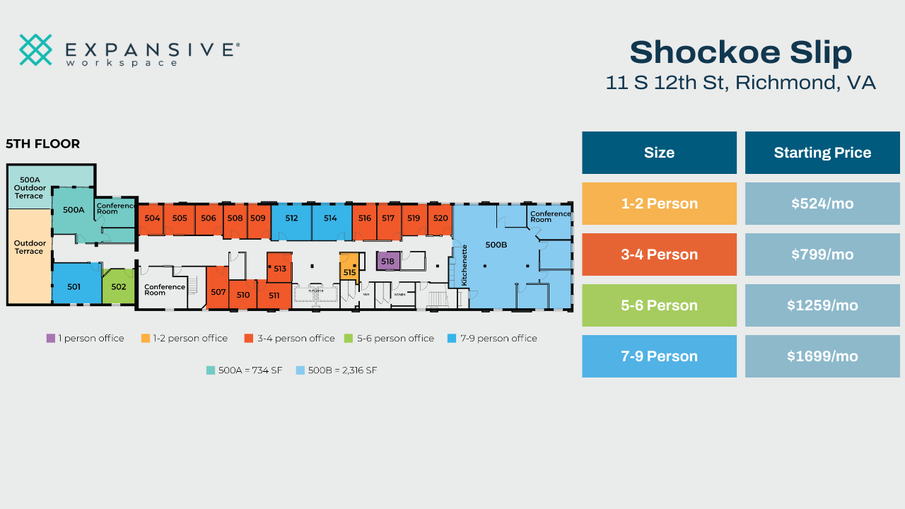 11 S 12th St, Richmond, VA en alquiler Plano de la planta- Imagen 1 de 4