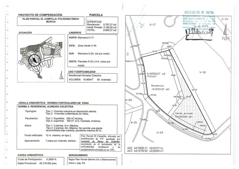 Terreno en Murcia, Murcia en venta - Plano del sitio - Imagen 2 de 2