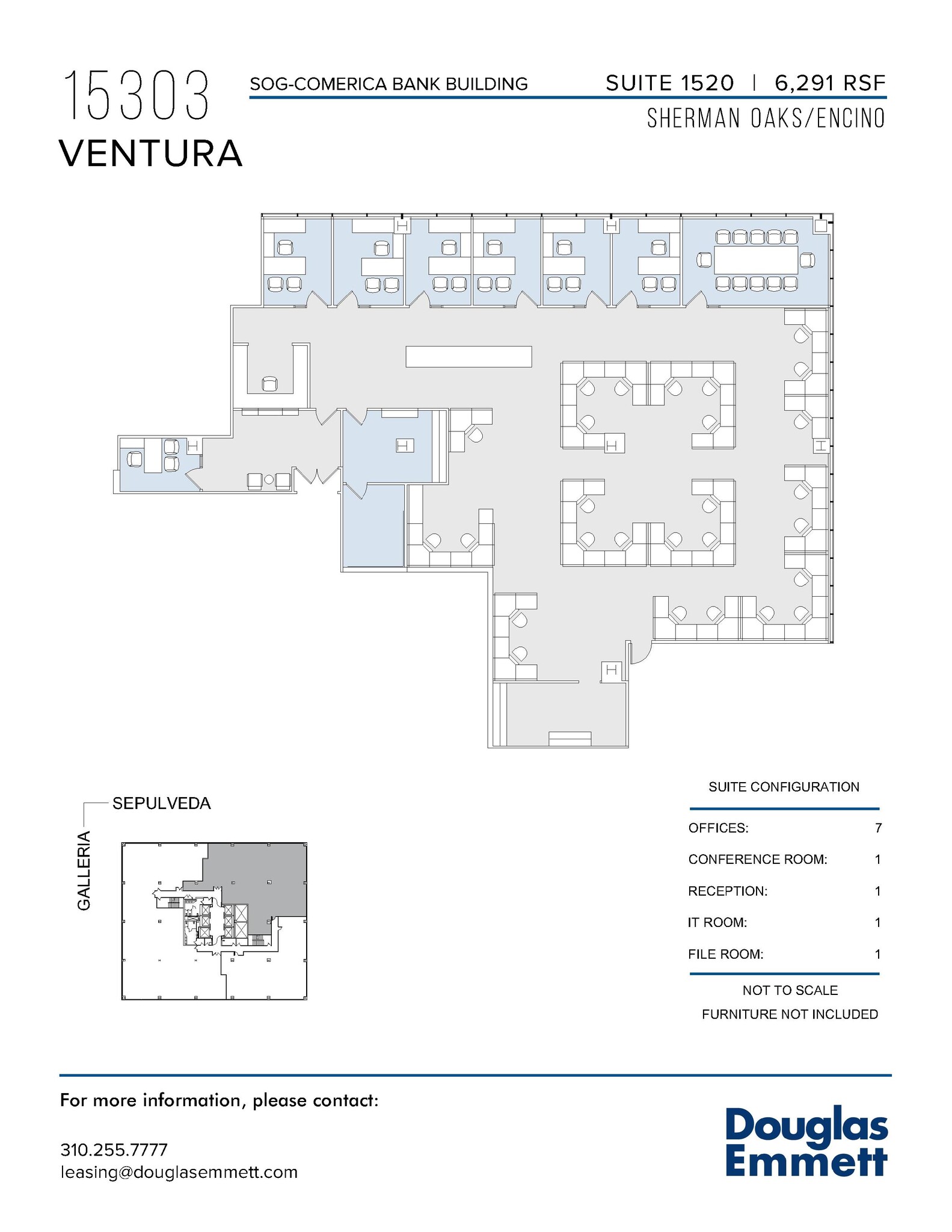 15301 Ventura Blvd, Sherman Oaks, CA en alquiler Plano de la planta- Imagen 1 de 1