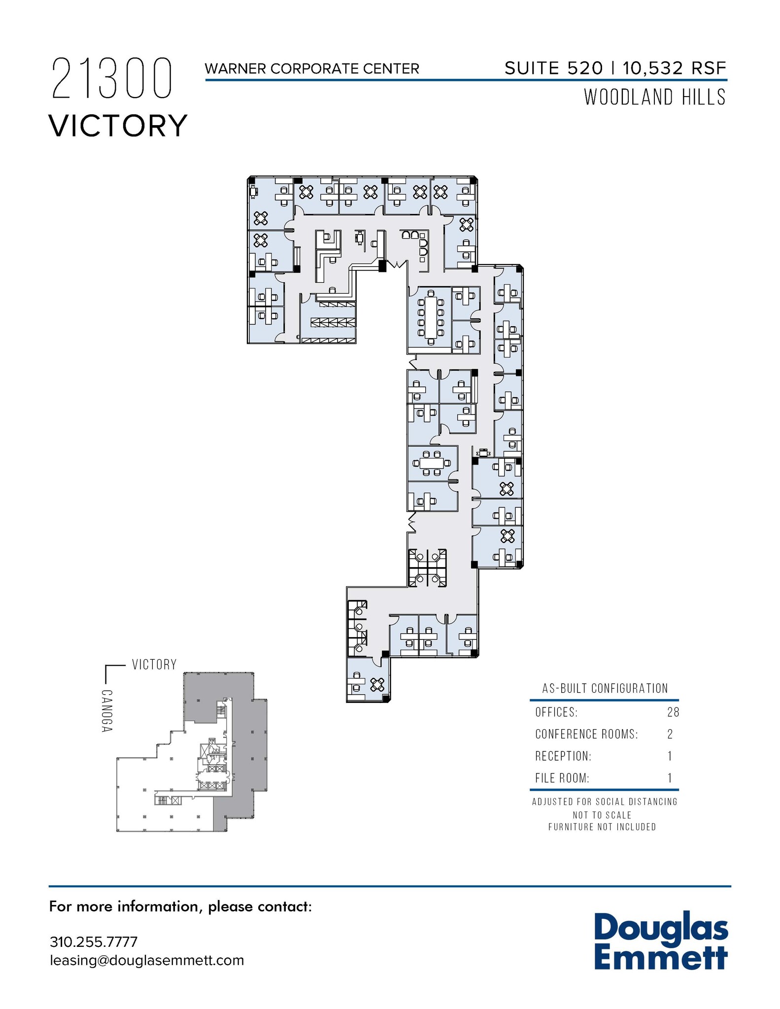 21300 Victory Blvd, Woodland Hills, CA en alquiler Plano de la planta- Imagen 1 de 1